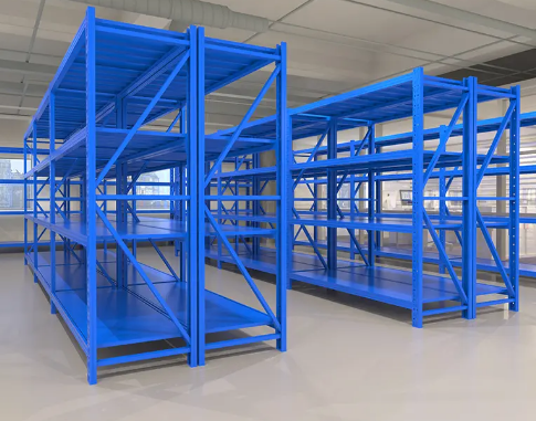 蓝色中型货架